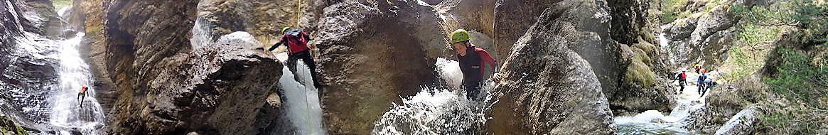 Canyoning Tagestouren - Touren für Experten und Abenteurer